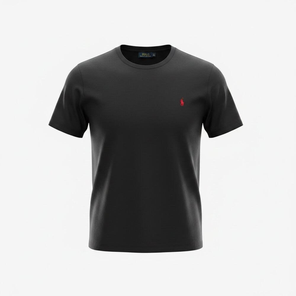 Polo Ralph Lauren - Men's Short Sleeved Crew Neck Black Tshirt - Size Large